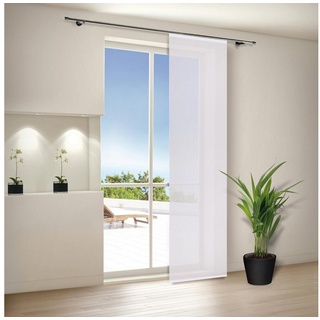 HappyHome Pius Schiebegardine 60 x 245 cm weiß