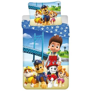 PAW PATROL Kinderbettwäsche Paw Patrol Baumwollbettwäsche für Kinder 140cm x 200cm