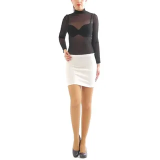 YESET Midirock Minirock Bleistiftrock Mini Rock Stretch Business Freizeit weiss L-XL figurbetont weiß L-XL