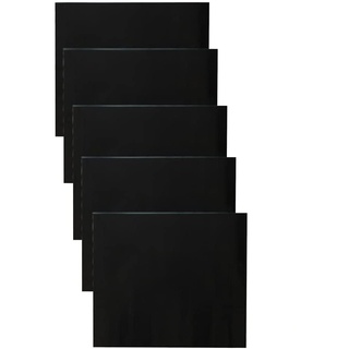 SANTOS XXL Teflon Antihaft Grillmatte 5er Set - Extra Dick - Dauerbackfolie, Backmatte, Grillfolie, Backpapier Wiederverwendbar - 40x35cm