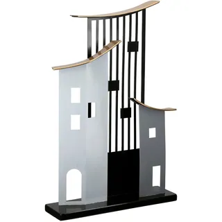 Casablanca by Gilde Deko Figuren + Skulpturen, Standrelief Haus Metropolitan