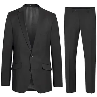 Paul Malone Anzug Herren Anzug modern Businessanzug regular fit (Set, 2-tlg., Sakko mit Hose) 100% Schurwolle anthrazit HA17 grau 102