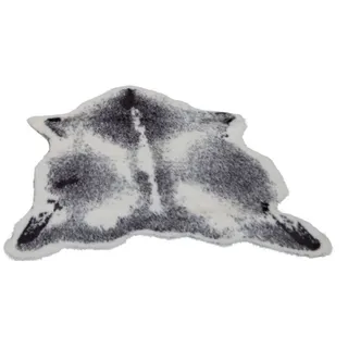 Gino Falcone Teppich Emma GF-084 black / white 80x85 cm Sonderform