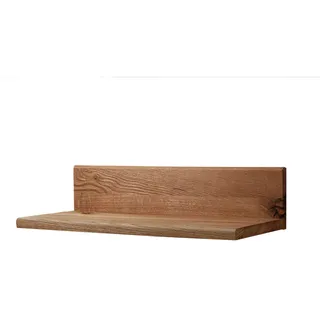 MASSIVMOEBEL24.DE Wandregal 49 x 20 x 12 cm Braun