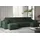 kaiser möbel Ecksofa Sofa U-form Couch U-form stoff Abriamo Dunkelgrün dunkelgrün