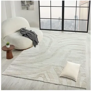 Vimoda Moderne Teppiche Wohnzimmer Schlafzimmer Boho Optik Skandinavisch Hochtief Qualitativ,Maße:80x150 cm;Farbe:634C