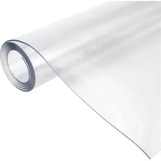 COFI Tischfolie 1.7mm Tischdecke 80 cm 140 cm Schutzfolie Tischschutz Tischmatte PVC transparent klar abwaschbar