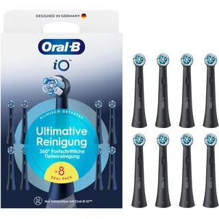 Oral-B iO Ultimative Reinigung Aufsteckbürste schwarz 8 St.