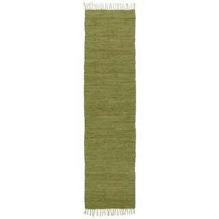 Ib Laursen Läufer Ib Laursen - Teppich Läufer Wohnraum 60x250cm Baumwolle Grün 65031-22 grün