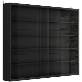 Vicco Wandvitrine Showla 80 x 60 x 10 cm Schwarz