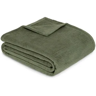 IBENA Cordoba Kuscheldecke 150 x 200 cm Grün