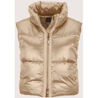 Madeleine Sommerweste mit Glanz-Finish in beige, | Gr.: 46