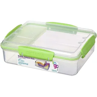 Sistema Snack Attack Duo To Go Brotdose 0,975 l Gemischte Farben 1 Stück(e)