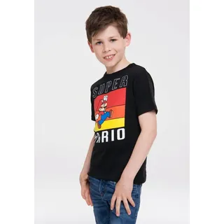 LOGOSHIRT Super Mario T-Shirt schwarz 92
