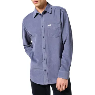 Wrangler - Hemd Herren - Regular Fit - Ls Shirt - Oxford Blue - XL