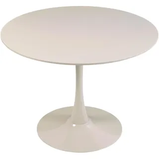 Oviala Runder Esstisch 100 x 74 x 100 cm beige