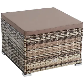 Estexo Rattanhocker 60 x 60 x 38 cm beige-braun