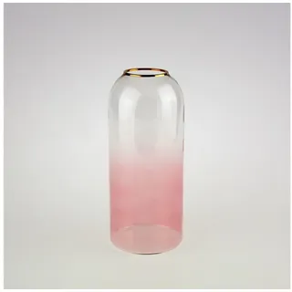 Werner Voß Dekovase Vase Aura, klar/rosa m. Goldrand, Glas, 10x23,5 cm (1 St) rosa