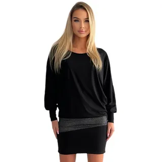 Mississhop Partykleid Minikleid Schwarz XL