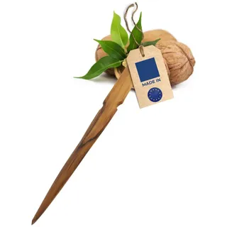 Hofmeister Holzwaren HOFMEISTER® Brieföffner aus geöltem Nussbaum-Holz, 20 cm, öffnet mit der Klinge alle Briefe sauber und schnell, hochwertiges Naturprodukt, handgefertigt in der EU