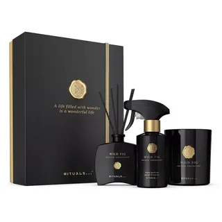 Rituals Pflege-Geschenkset Rituals Private Collection Wild Fig Gift Set L 2025, 3-tlg., Duftkerze, Mini-Duftstäbchen & Raumduft – edler Figenduft