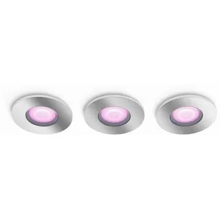 Philips Hue LED Einbauleuchte Xamento Einbauspot, LED fest integriert silberfarben