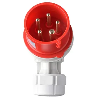 Kopp CEE-Winkelstecker 5-polig, 16 A, 400 V, rot,
