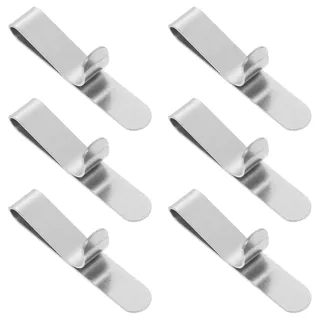 Gatuida 8 Stück Edelstahl Cake Ring Clips, Verstellbare Backklammern für Mousseform 6–10 cm – Anti-Rutsch Klemmen – Für Springform, Kuchenform – Backzubehör Küche Silber
