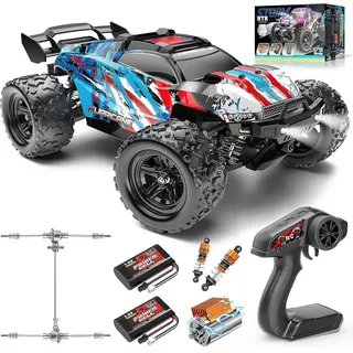 Ferngesteuertes RC Auto 1:18 4WD Monster Truck – Offroad RC Car bis 40 km/h – Metallgetriebe, 2 Akkus, 2,4 GHz Fernsteuerung – Geländewagen ...