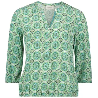 Cartoon Casual-Bluse mit Muster Green/Blue,42 | 42