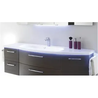 Pelipal Serie 7005 (Solitaire) Mineralmamor-Waschtisch 154,8 cm, Ablage rechts RD-MMWTR65-1548-R-w, Badkeramik, weiß