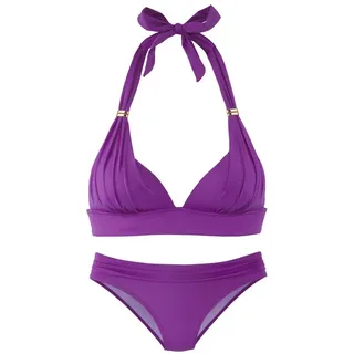 LASCANA Triangel-Bikini Damen Lila 34 Cup A