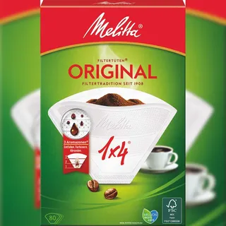 Melitta 1x4 Original Kaffeefilter weiß 80 St.