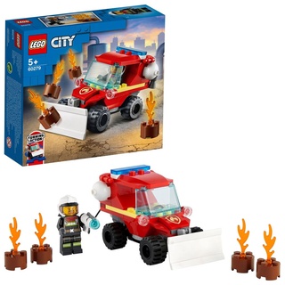 LEGO 60279 City Mini-Löschfahrzeug, Spielzeug mit Feuerwehrauto und Feuerwehrmann, kleines Geschenk für Mädchen und Jungen ab 5 Jahre
