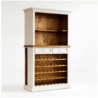 MCA Furniture Weinschrank 112 x 52 x 190 cm Weiß