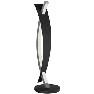 Lucande Tischlampe/Tischleuchte dimmbar, Nachttischlampe Schwarz Gold 1x 10W gesamt Wohnzimmer Schlafzimmer