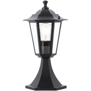 Brilliant Außenstandleuchte Glas Metall 36,0 cm 1x E27 schwarz