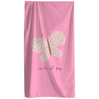 MTOnlinehandel Strandtuch Badetuch 70 x 140 cm pink