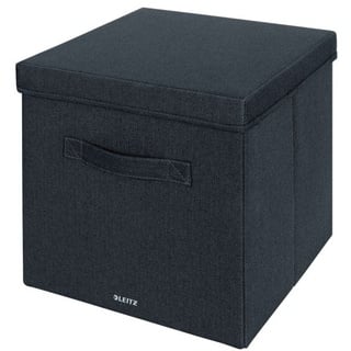 2er-Set Aufbewahrungsboxen - Stoff groß grau, Leitz, 33x32.5x38 cm