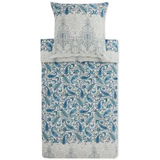 BASSETTI Monnalisa Paisley Blau 135 x 200 cm + 80 x 80 cm