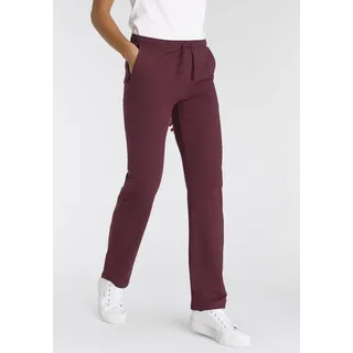 FLASHLIGHTS Sweathose Mit Geradem Bein Bordeaux 52/54