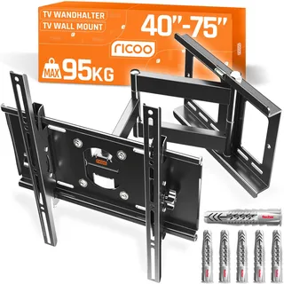 Ricoo Wandhalterung für 40 47 50 55 60 Zoll TV LED QLED Fernseher-Halter