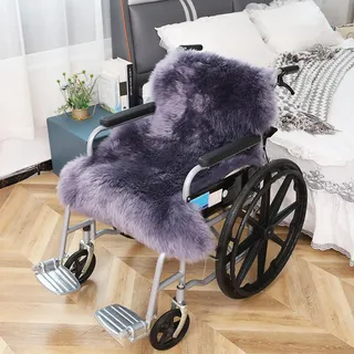 KardoL Lammfell Rollstuhlauflage Lammfellauflage, Lammfelle Sitzkissen Vollfell Qualität, Naturally Sheepskins, Stuhlkissen, Rollstuhlauflage, Sitzauflage Fürs Auto