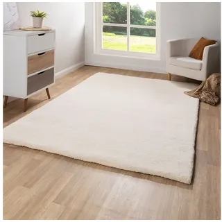 Steffensmeier Wollteppich Fes, Rechteckig, Berber Teppich aus Marokko, handgeknüpft weiß 200 cm x 300 cm