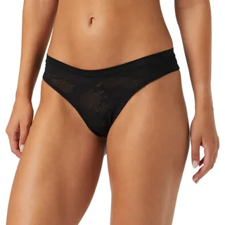 Triumph Damen Smart Deco High Leg String Ex Unterw sche, Schwarz, 1 EU - 1