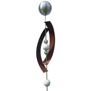 Jürgen Bocker - Gartenambiente Gartenstecker Deimos 145 cm Edelstahl & Cortenstahl Beetstecker Gartenstecker