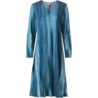 Viskose-Mix-Kleid, Druck blau, 38