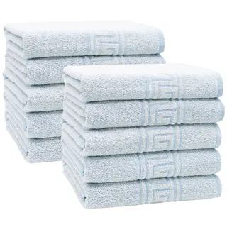 ZOLLNER Handtücher, Frottier (10-St), 50 x 100 cm, 80% Baumwolle, 20% Polyester, vom Hotelwäschespezialisten blau