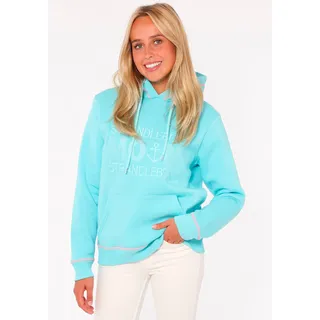 Zwillingsherz Hoodie Strandleben Moin Blau/Türkis XXL