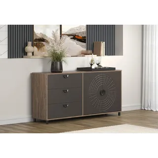 VCM Fusion 176 x 86 x 42 cm Bronze / Eiche